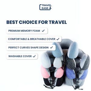 Travel Ease Neck Pillow - Pink - Image 2