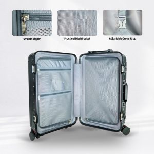 Travel Ease Suitcase Monacco 25 inch Dark Grey (Medium) - Image 4