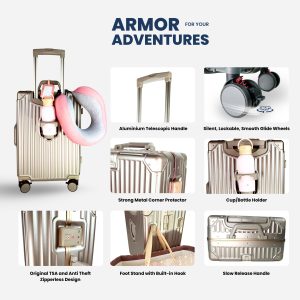 Travel Ease Suitcase Oslo 24 inch Black (Medium) - Image 3