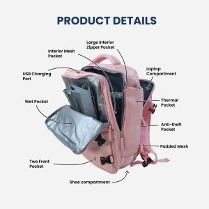 Travel Ease Soeta Backpack - Blue - Image 4