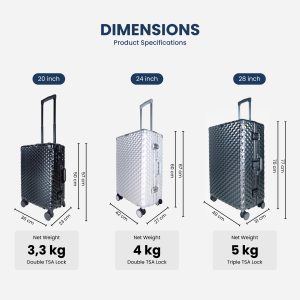 Travel Ease Suitcase Marrakech 24 inch Dark Grey (Medium) - Image 6