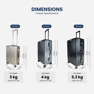 Travel Ease Suitcase Oslo 24 inch Black (Medium) - Image 6