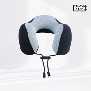 Travel Ease Neck Pillow Bantal Leher Black