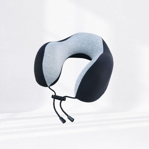 Travel Ease Neck Pillow Bantal Leher Black 2