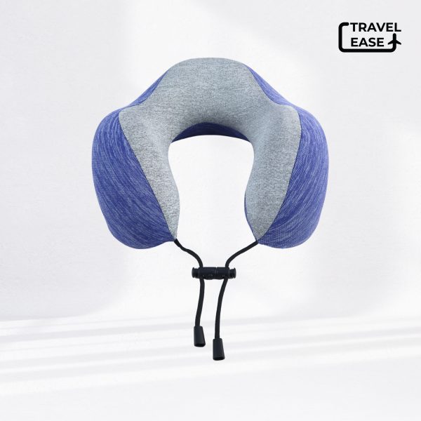 Travel Ease Neck Pillow Bantal Leher Dark Blue
