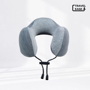 Travel Ease Neck Pillow Bantal Leher Grey