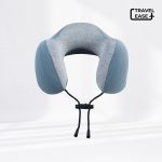 Travel Ease Neck Pillow Bantal Leher Light Blue