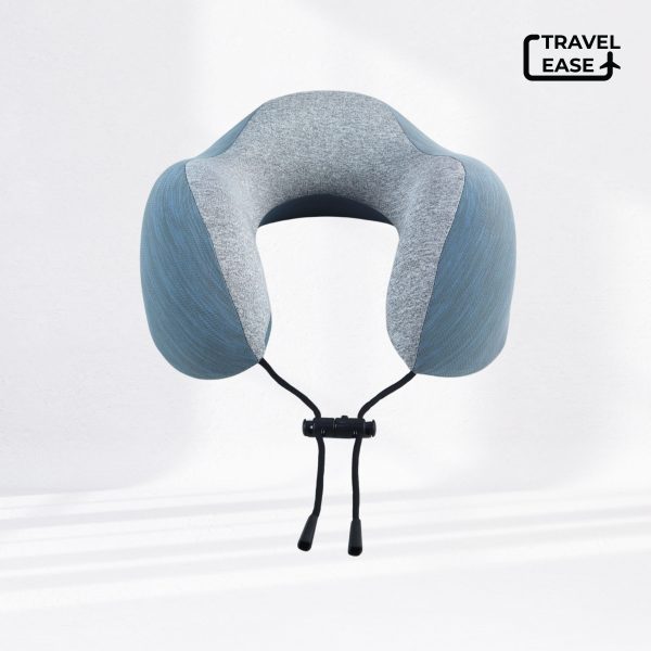 Travel Ease Neck Pillow Bantal Leher Light Blue