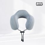 Travel Ease Neck Pillow Bantal Leher Light Grey