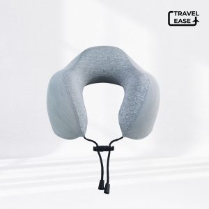 Travel Ease Neck Pillow Bantal Leher Light Grey