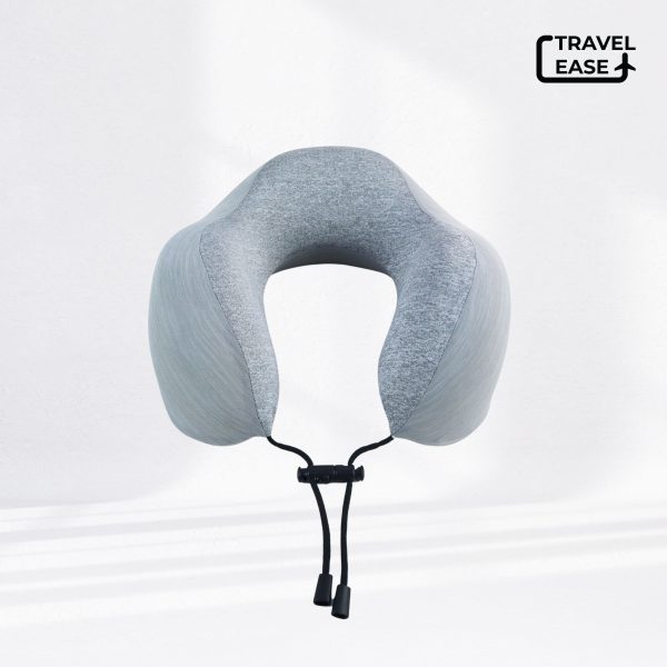 Travel Ease Neck Pillow Bantal Leher Light Grey