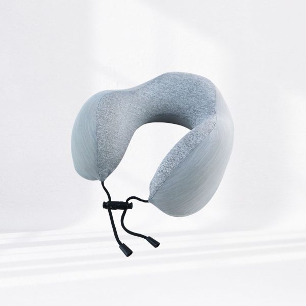 Travel Ease Neck Pillow Bantal Leher Light Grey 2