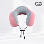 Travel Ease Neck Pillow Bantal Leher Pink