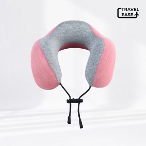 Travel Ease Neck Pillow Bantal Leher Pink