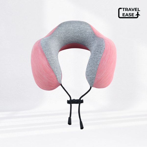 Travel Ease Neck Pillow Bantal Leher Pink