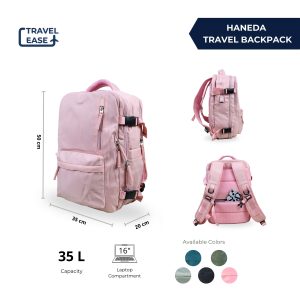 Travel Ease Haneda Backpack - Beige - Image 3