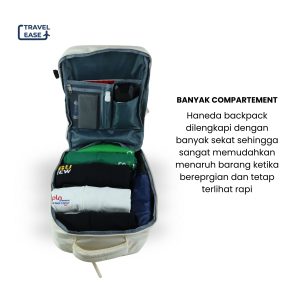 Travel Ease Haneda Backpack - Beige - Image 4