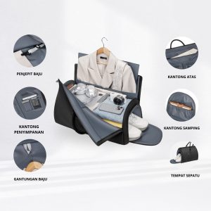 Travel Ease Gentle Fold Travel Bag - Black - Image 5